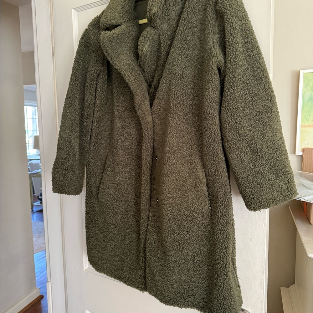 J. Jill Forest Green Teddy Jacket